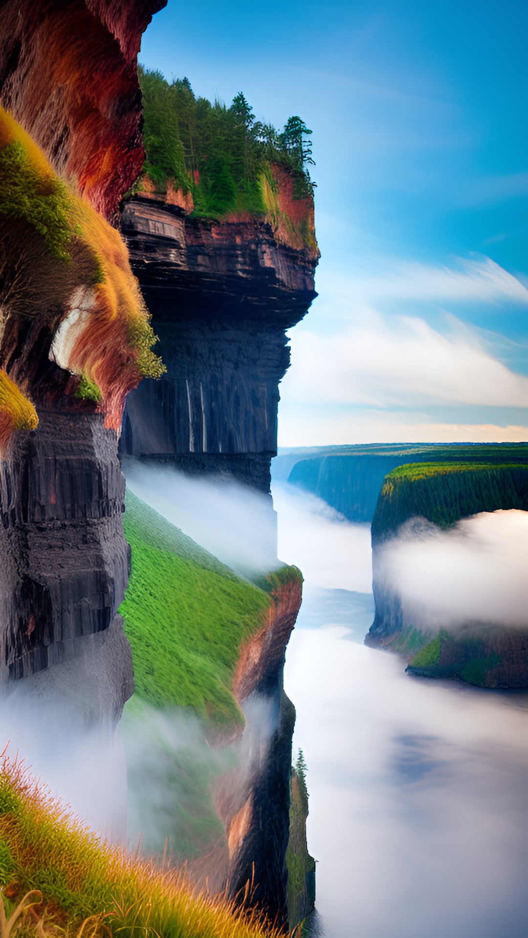 cliffs in the clouds preview