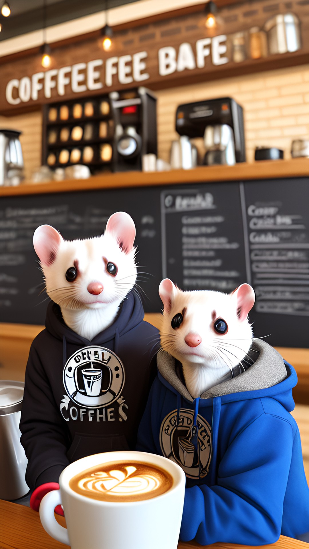 ferret hipsters at the coffee bar preview