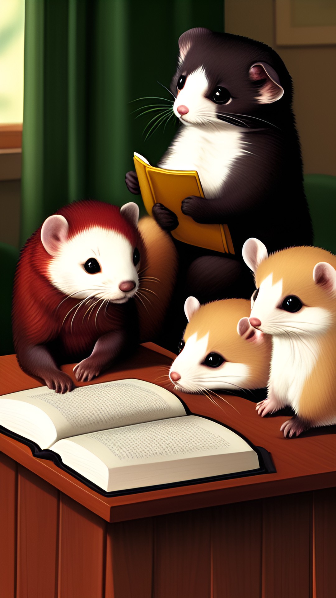 ferrets writing a novel preview