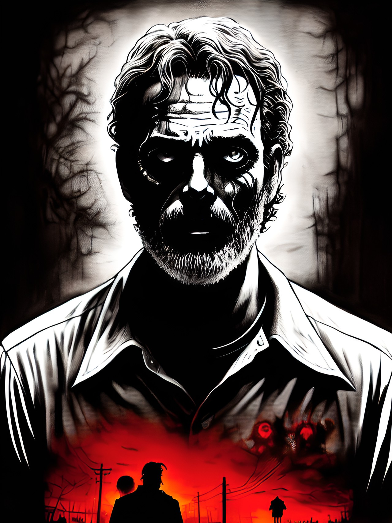 zombie rick grimes preview