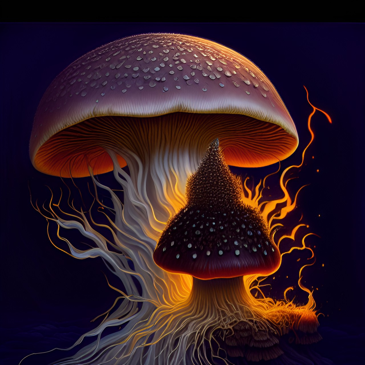 erupting mushroom preview