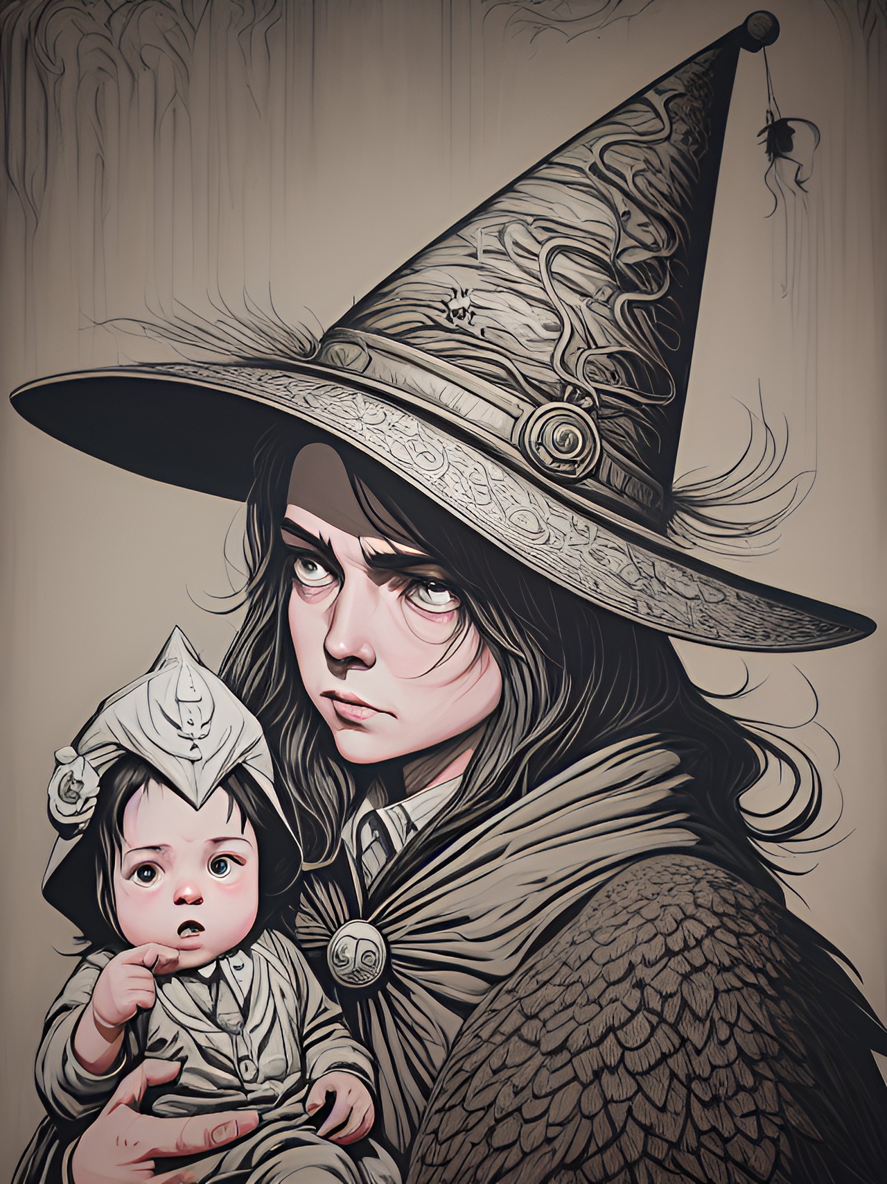 baby is a bad wizard with an animated hat preview