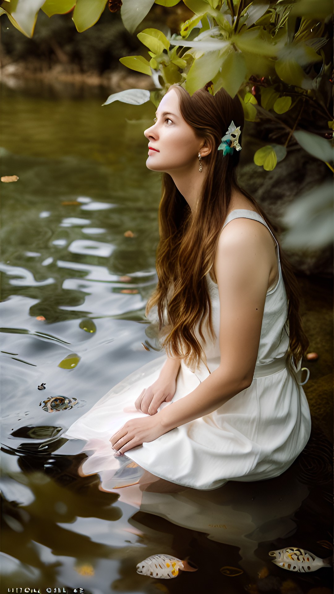 Woman in a lake - a woman in a lake, ultra realistic, cinematic light, ultra detailed, 8k, --v 5 preview