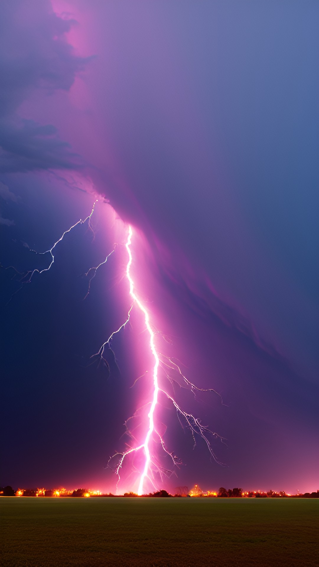 furth pink lightning on black background preview