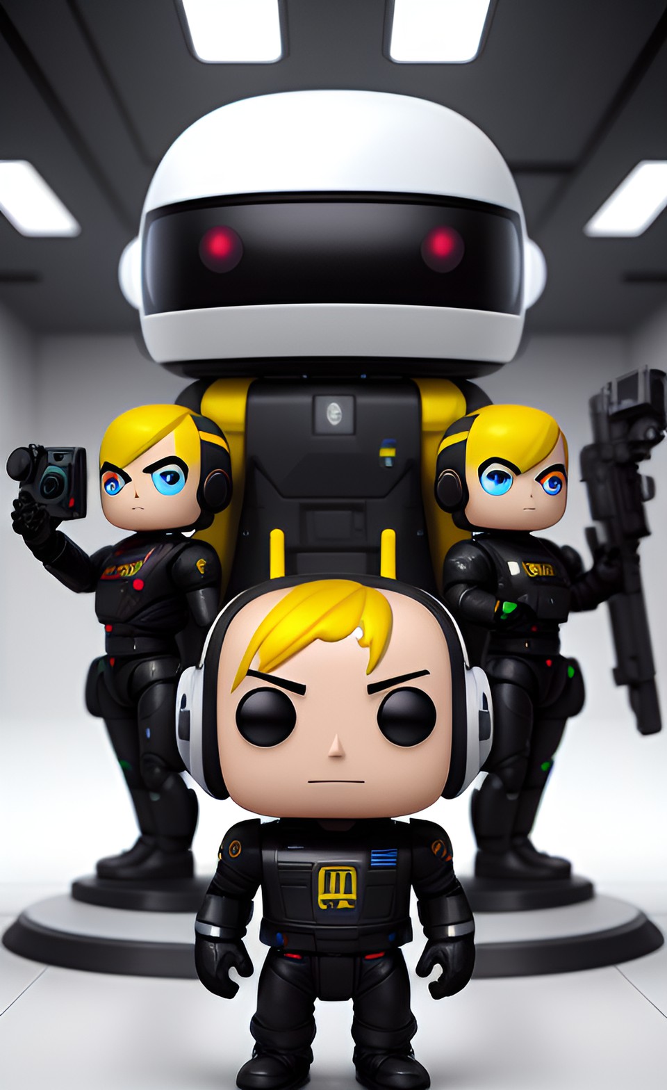 androids group selfie preview