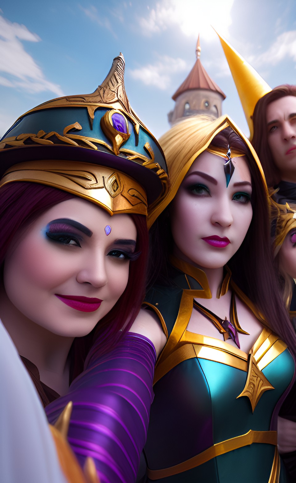 sorceress group selfie preview