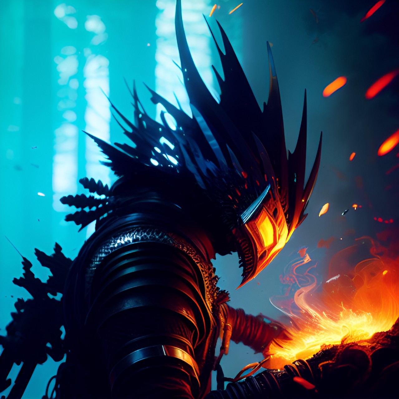 lord of the fire - lord of the fire element  (ferrofluid:1.3) preview