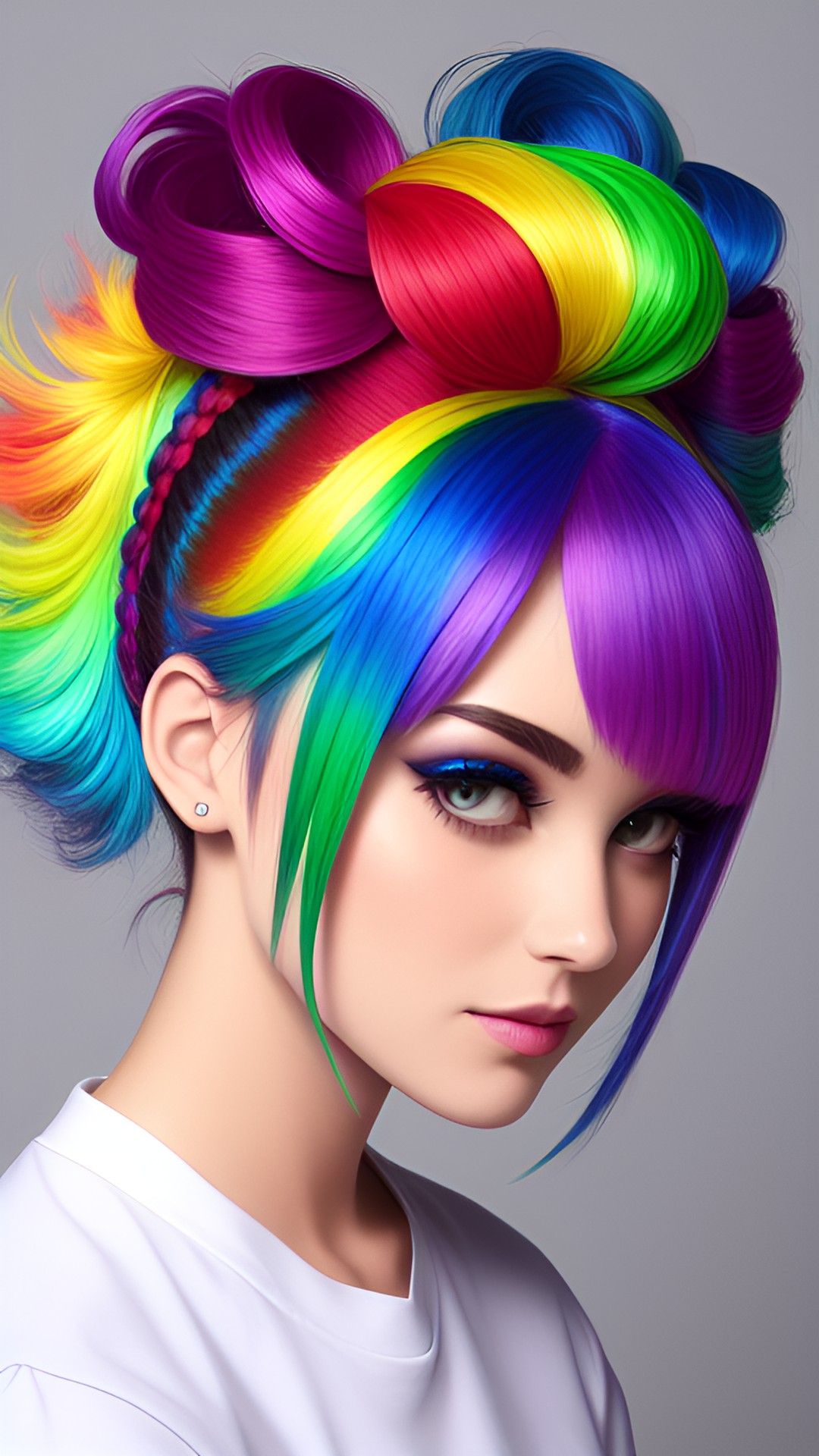 rainbow hairdo preview