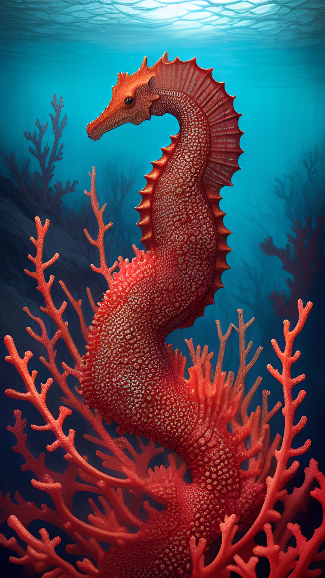 Seahorse-Coral - seahorse coral hybrid creature (coral seahorse hybrid) preview