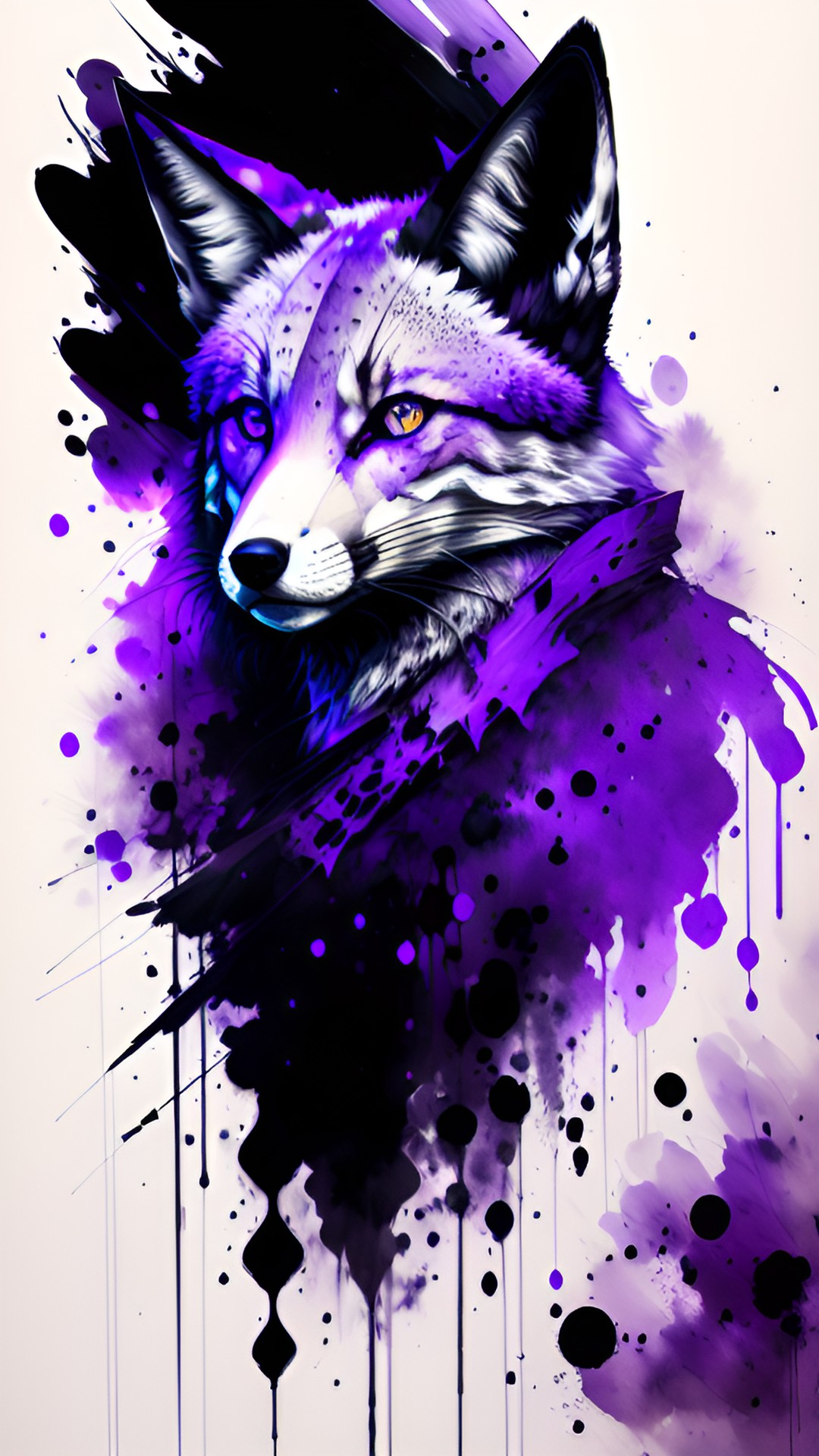 fox with purple eyes preview