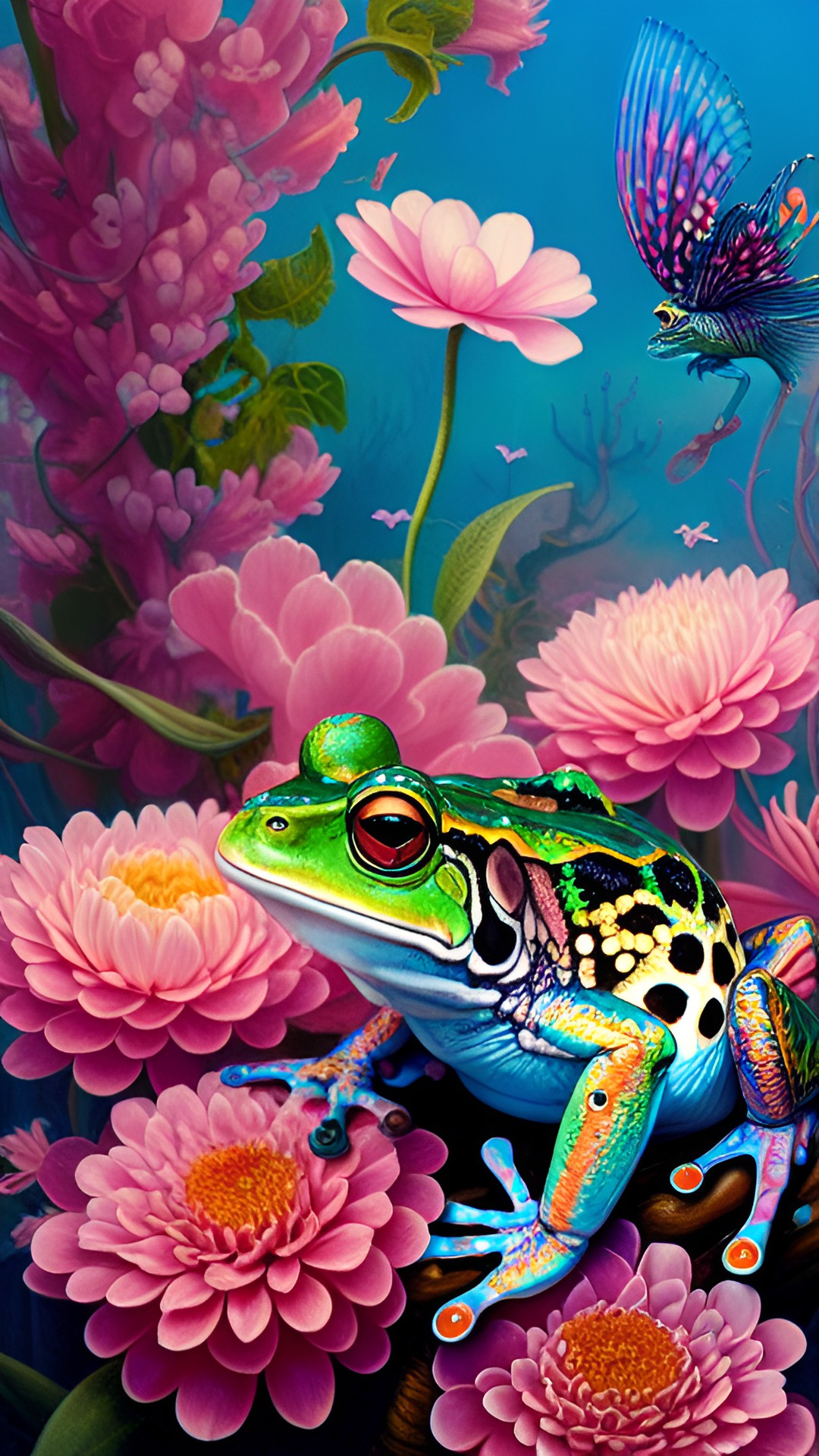 frogs and flowers preview