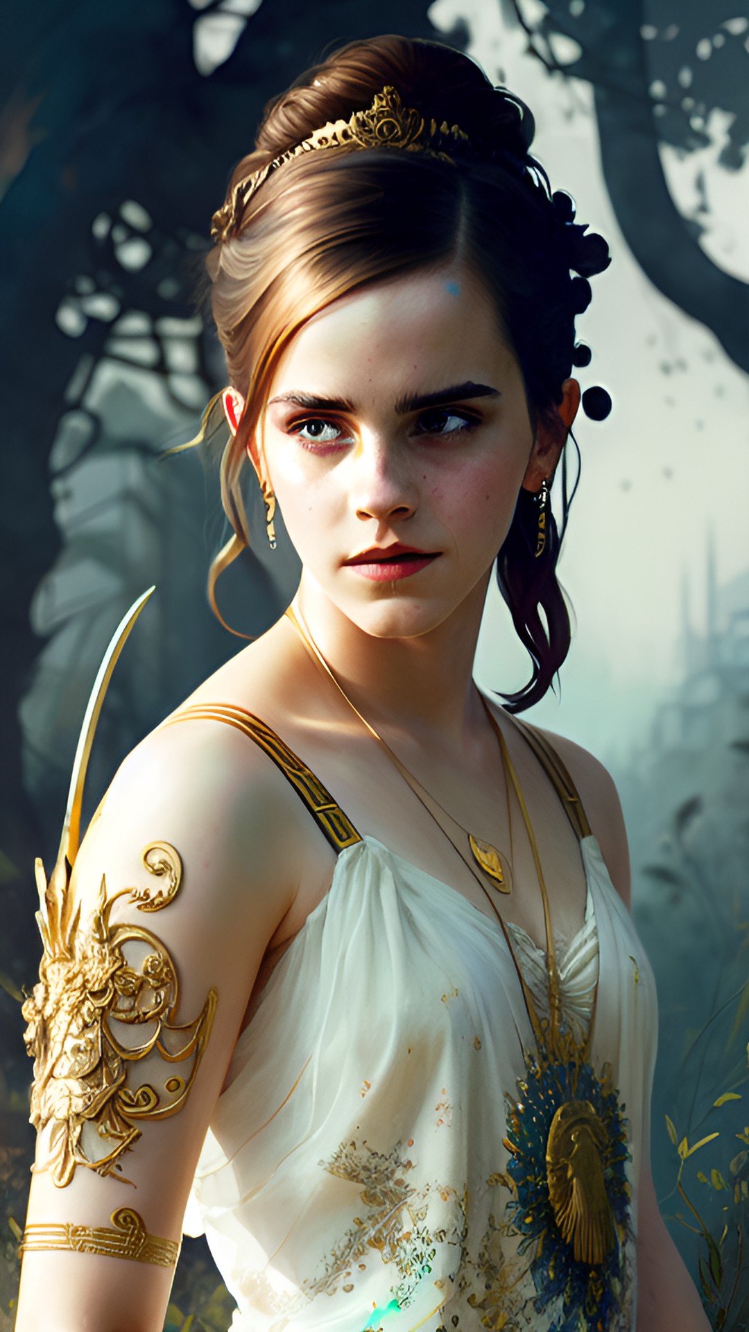 emma watson depicted as greek olympian goddess hera preview