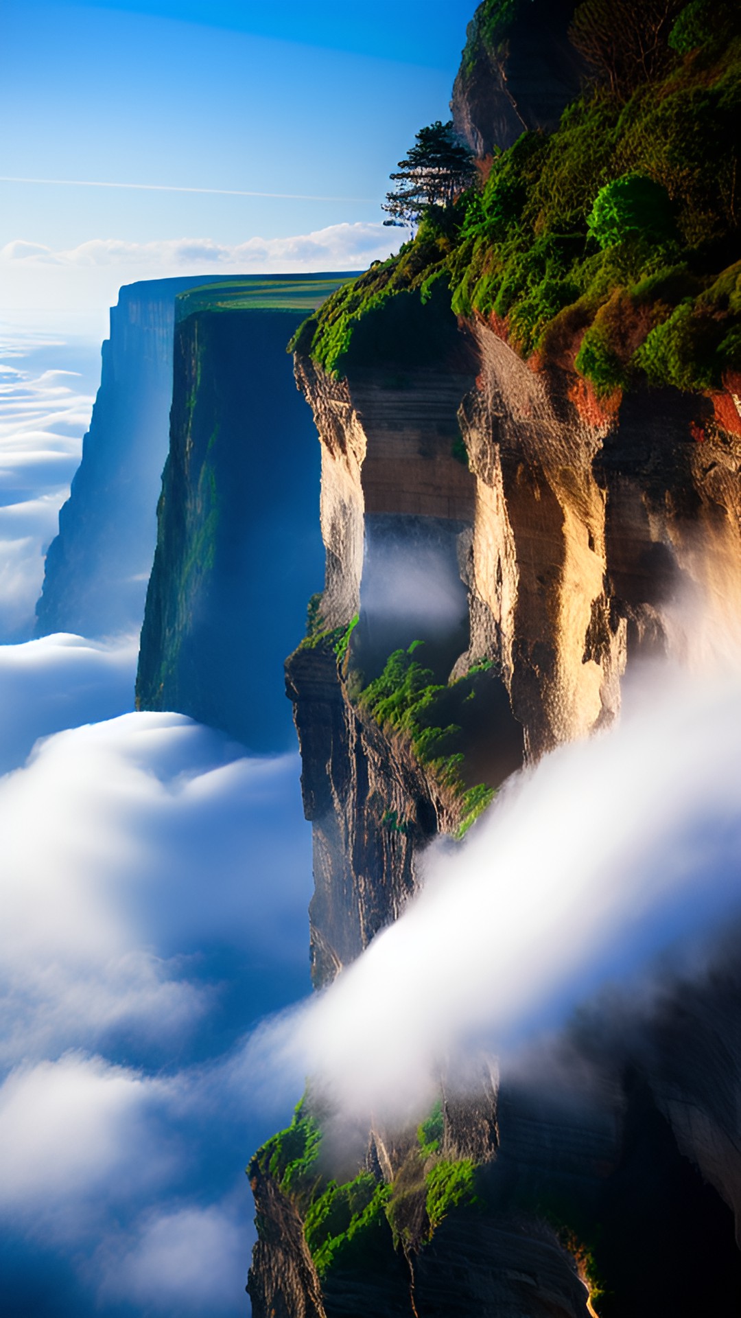 cliffs in the clouds preview