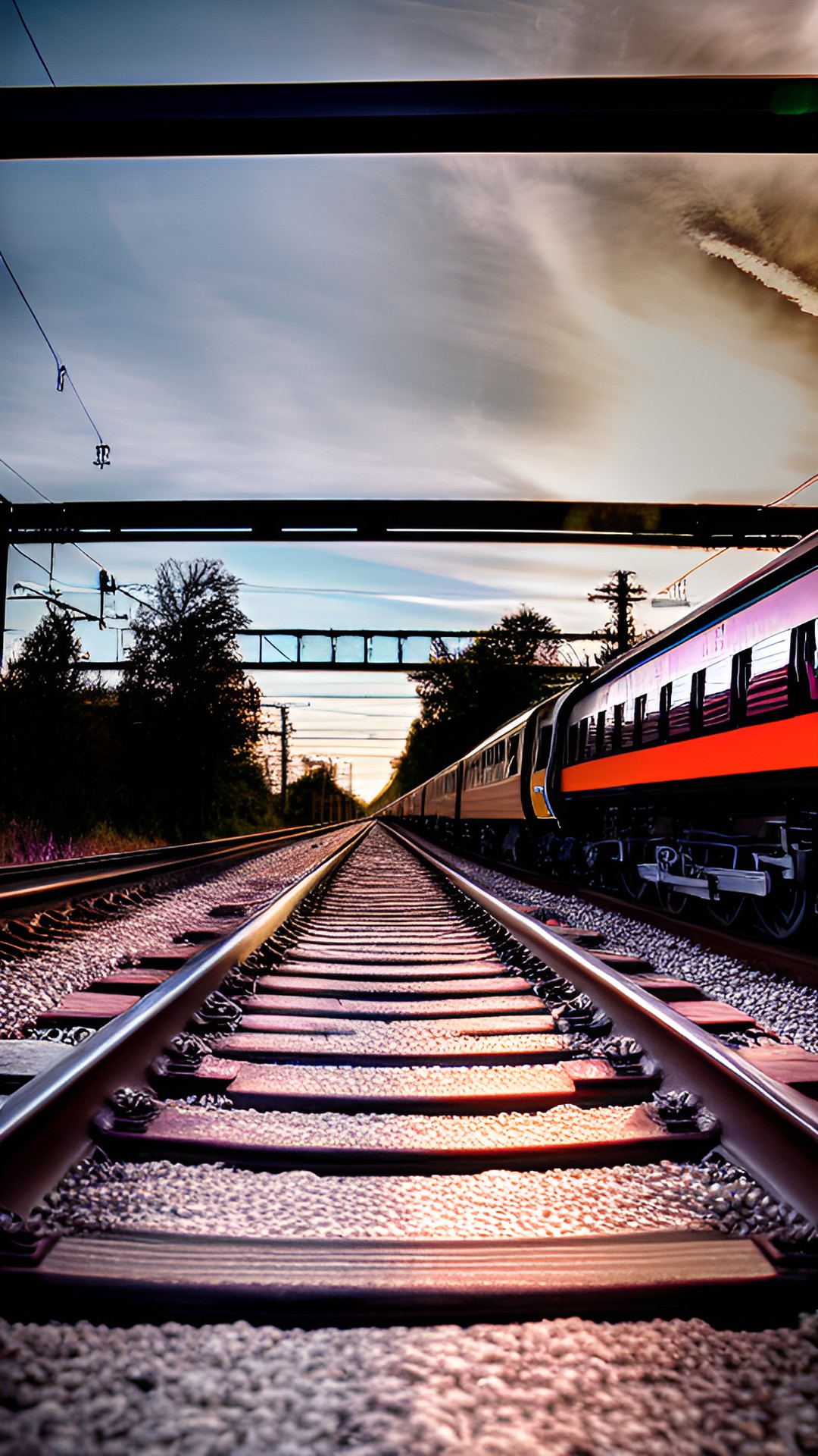 laying on train tracks preview