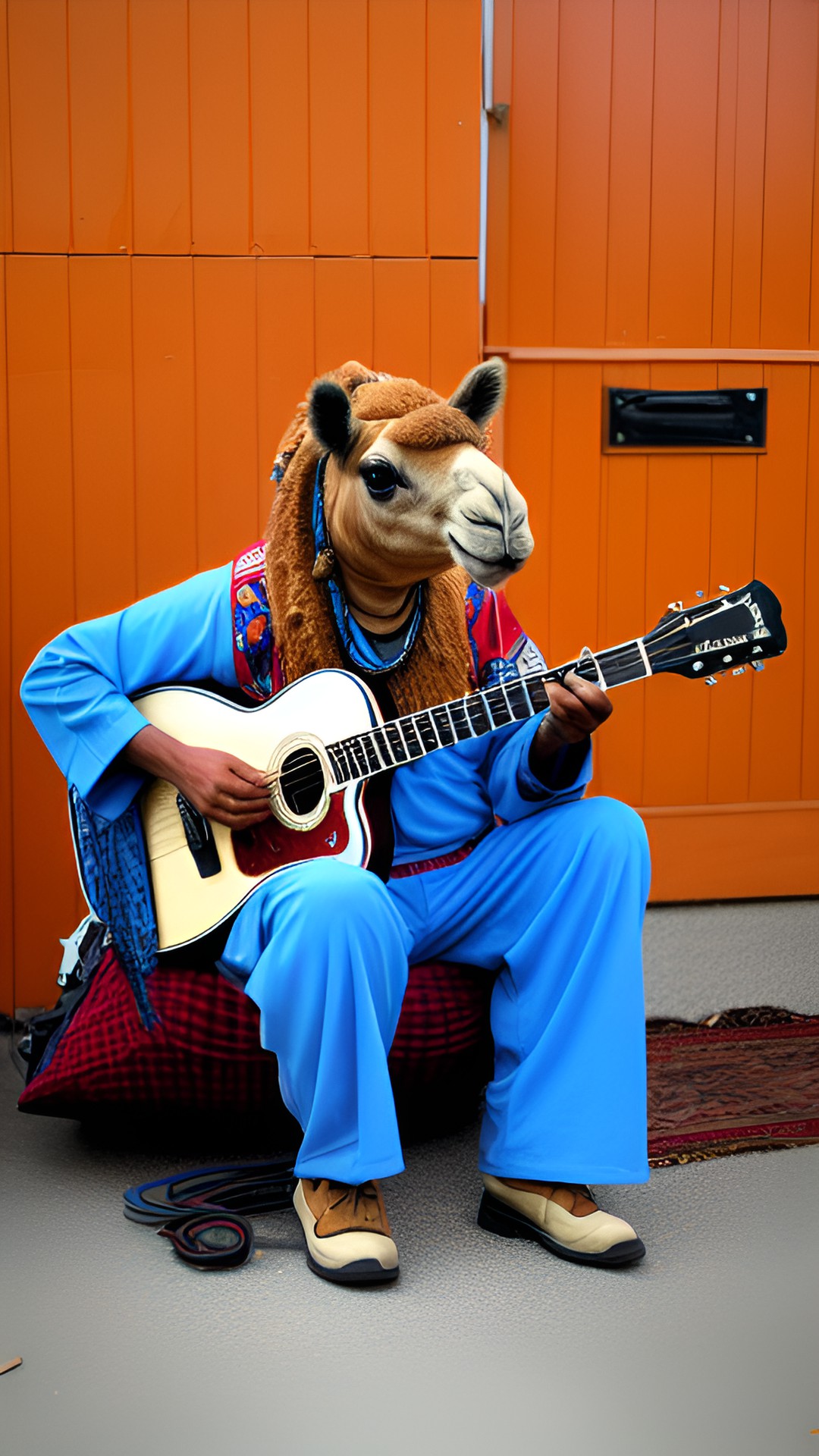 real camel playing guitar preview