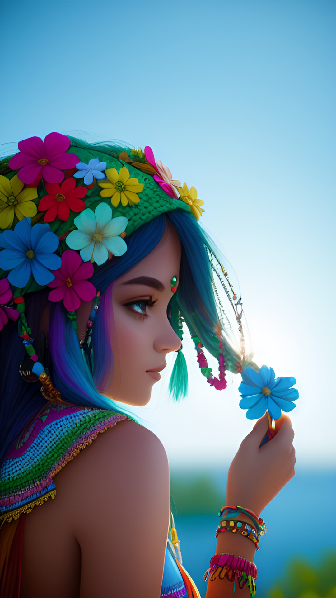 pretty hippie 8k,hd, detailed preview