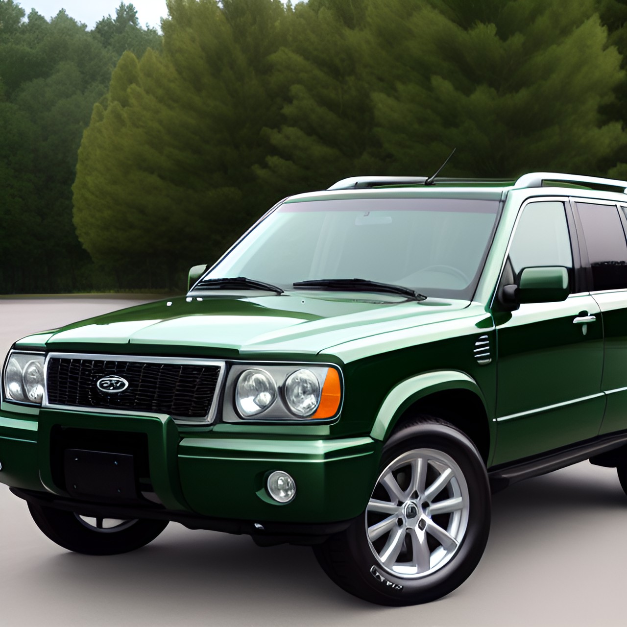 2006 luxury sport suv, dark green preview