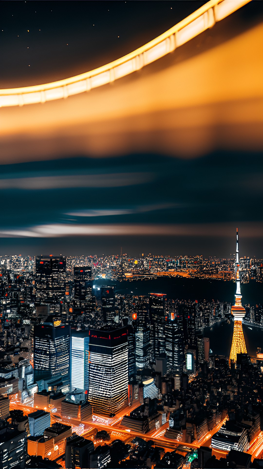 黄金比率を駆使して、東京の夜景を河川敷に座りながら遠く見上げる写真のように描く。画面を黄金比率に分割し、ビルや光の要素を配置。光と影のバランスを重視し、色彩も鮮やかに設定。細部のディテールにも注意を払い、プログラミング技術を使いながらリアルな作品を作り上げる。デザインとプログラミングの融合で、美しい東京の夜景を表現する。一枚の写真の様な綺麗な絵。 preview