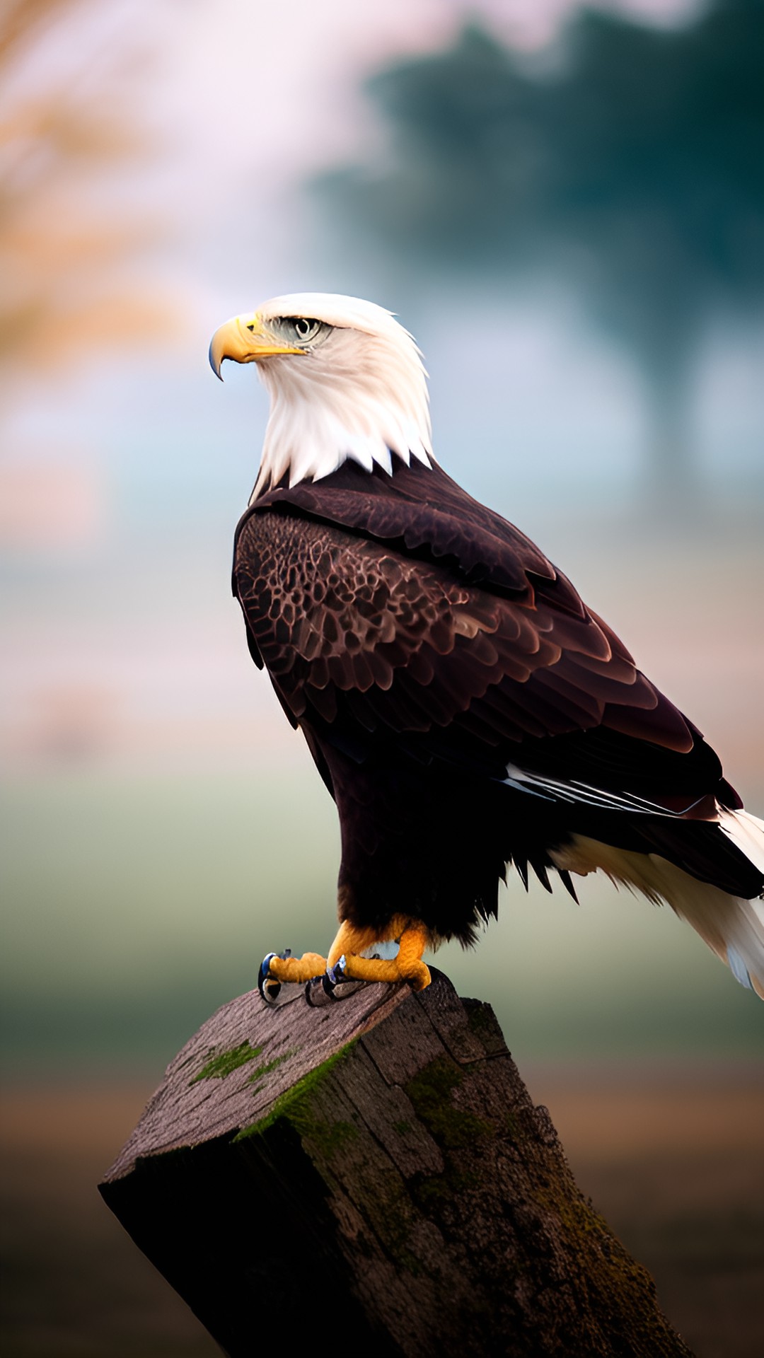 Stay Focused - eagle wearing badge colored fog preview