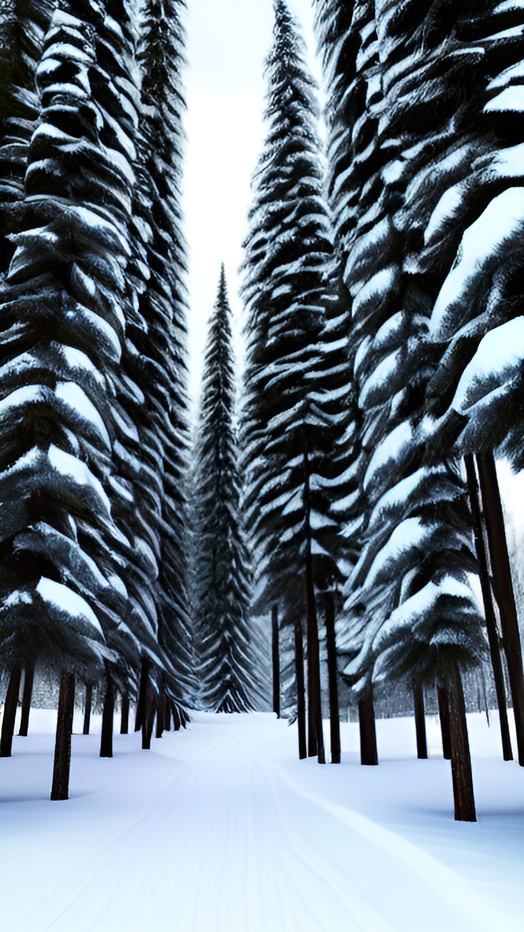 Winter - snowy winter forest preview