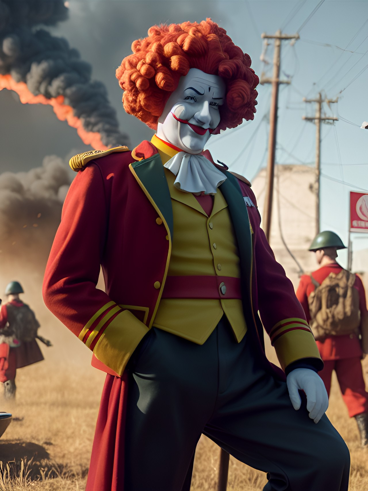 ronald mcdonald. world war. westmoreland. 1968. hamburger clown. eastern front preview