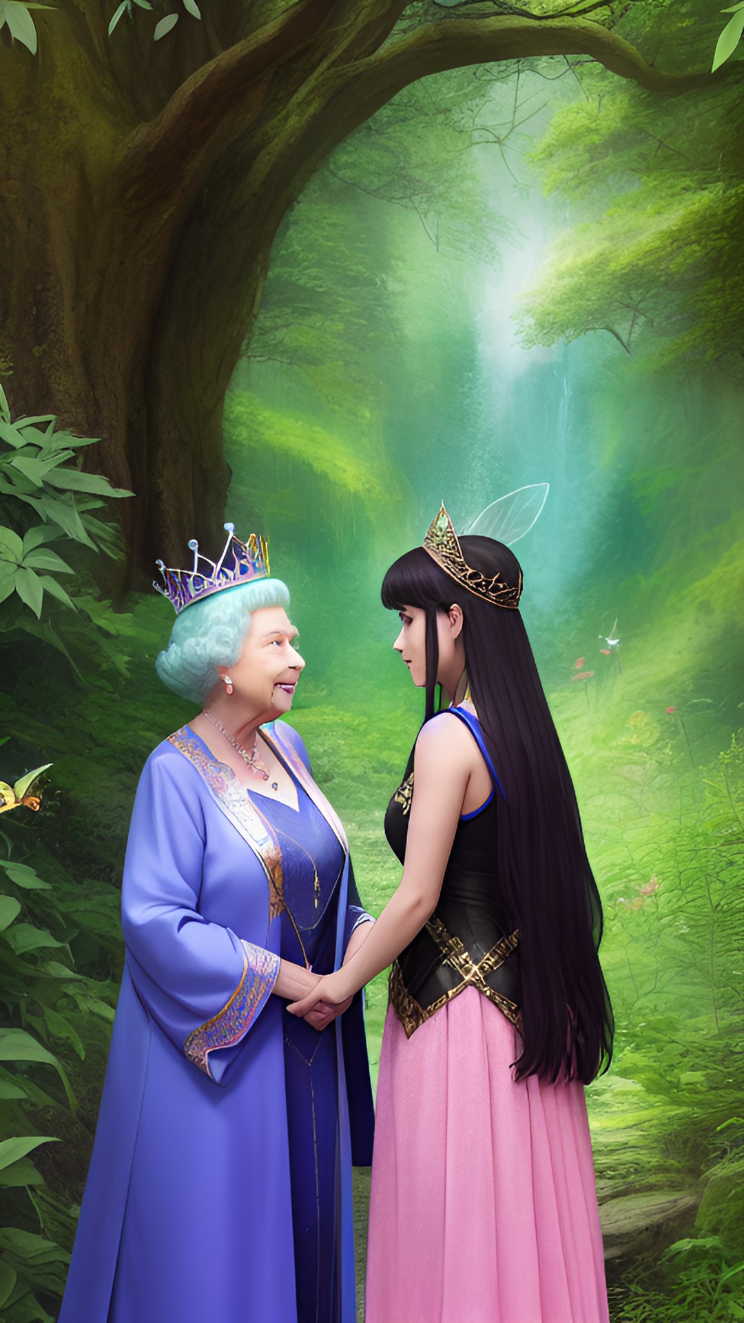 the queen of humans meets the queen of fairies preview