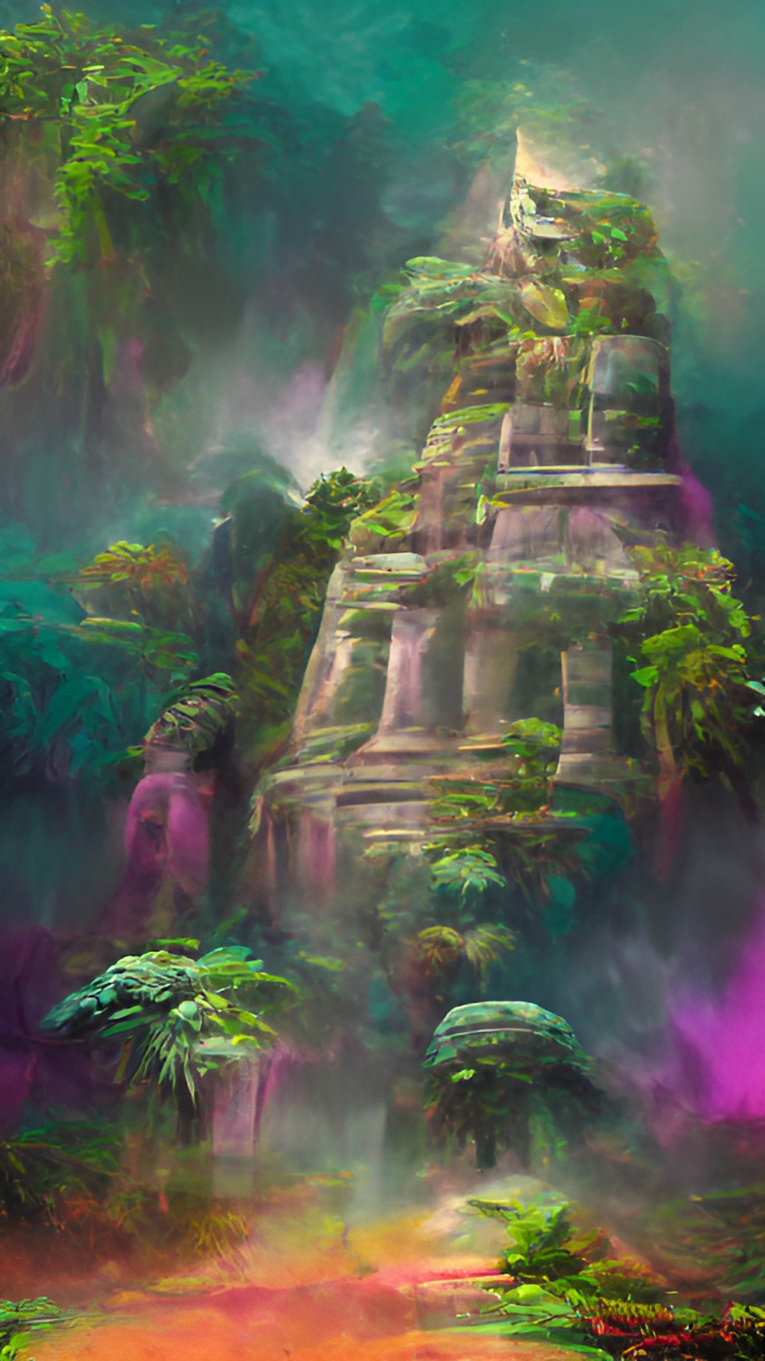 Jungle temple - ancient jungle temple preview