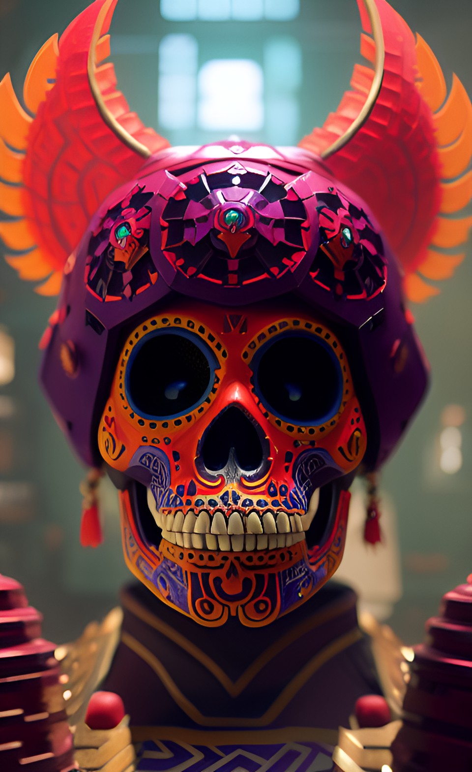 calavera luchador preview