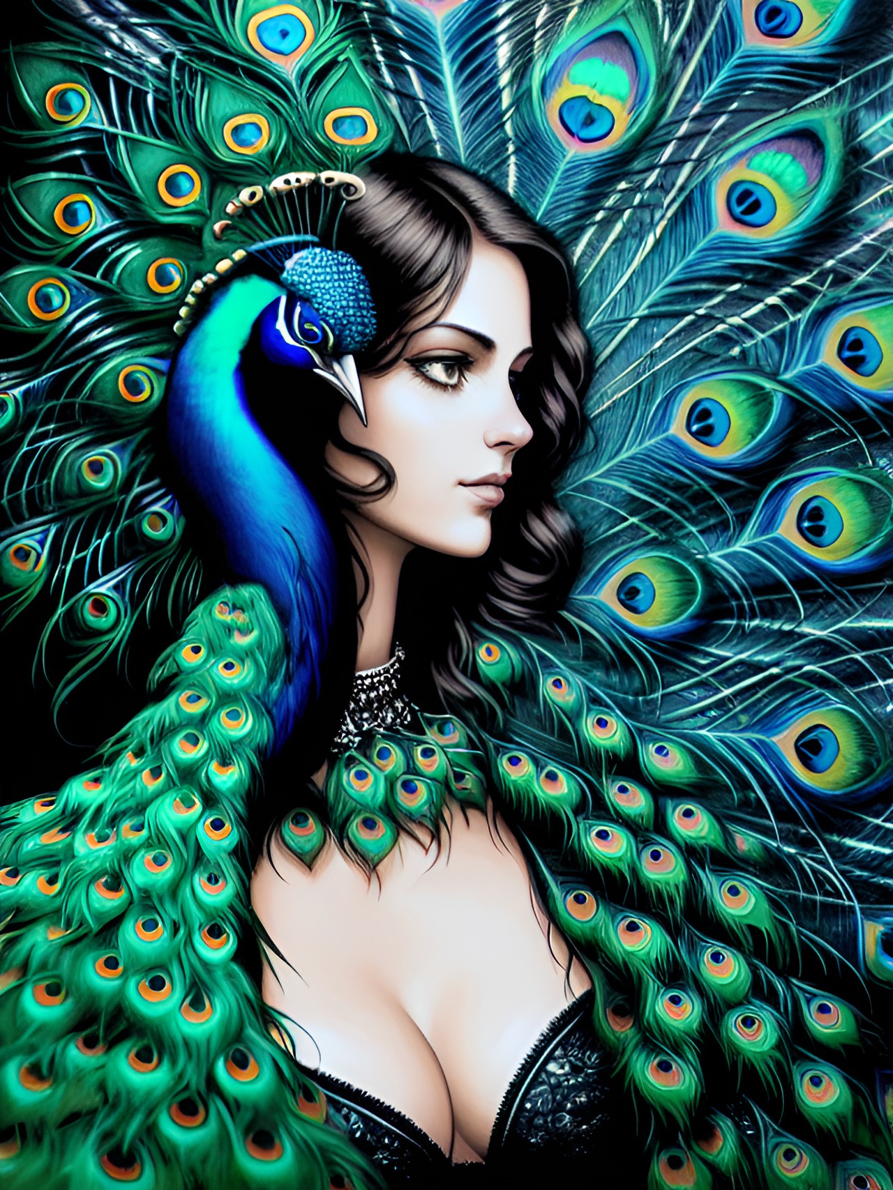 Peacock - peacock woman preview