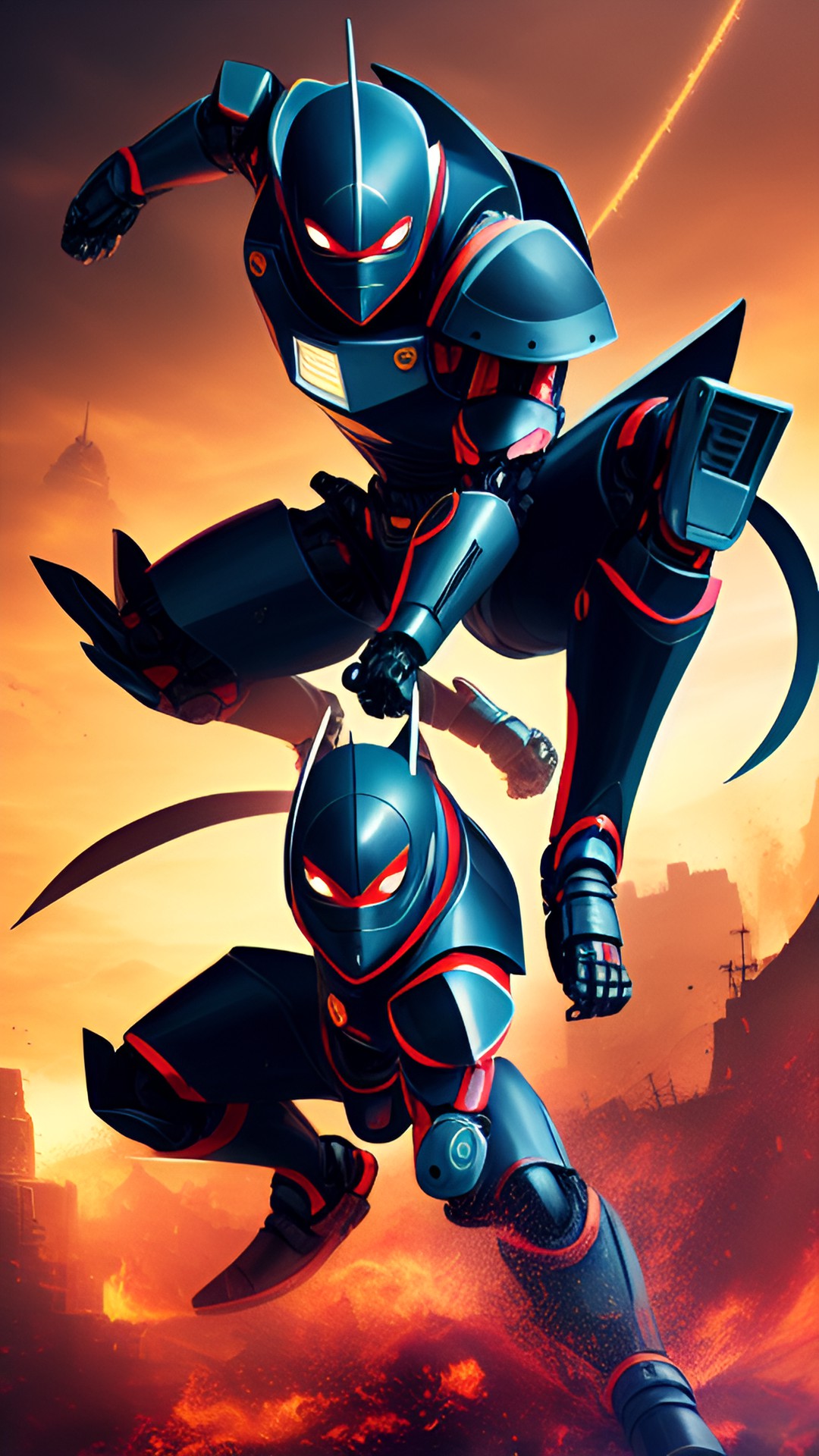 Riddles Twin Robots - robot ninja preview