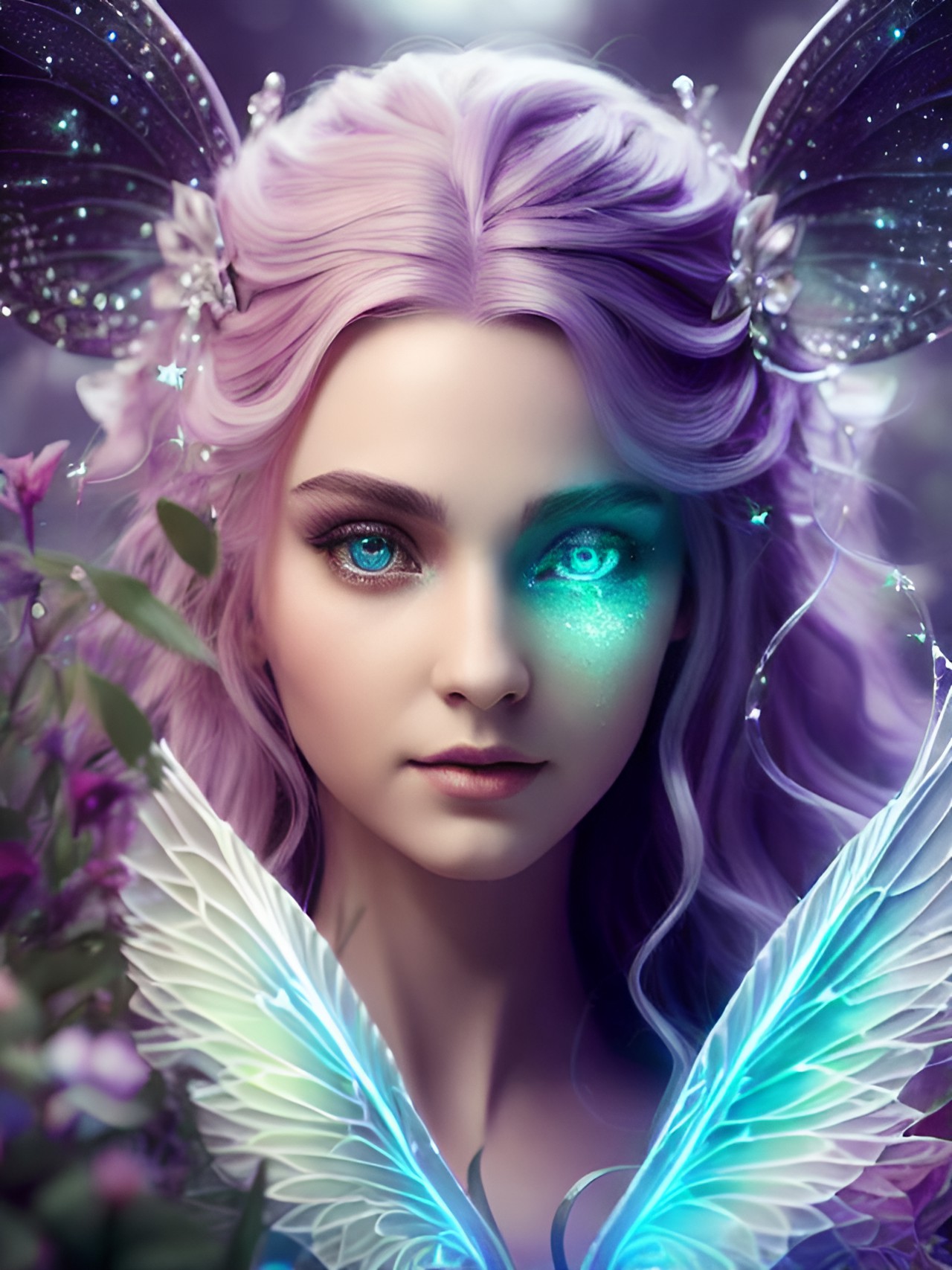 a fairy a mystical creature, near lilith ,8k, hd, portrait, detailed , preview