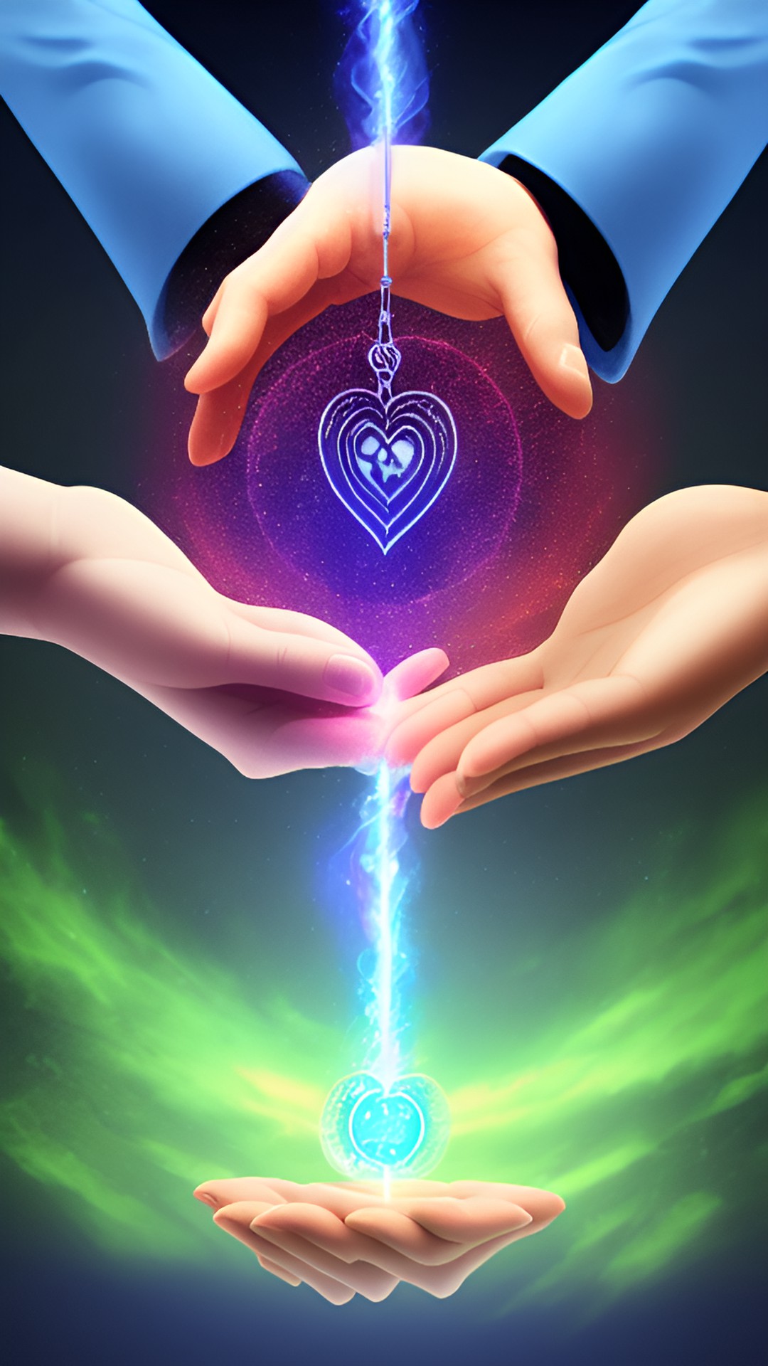 Helping Heart - healing hand sparks preview