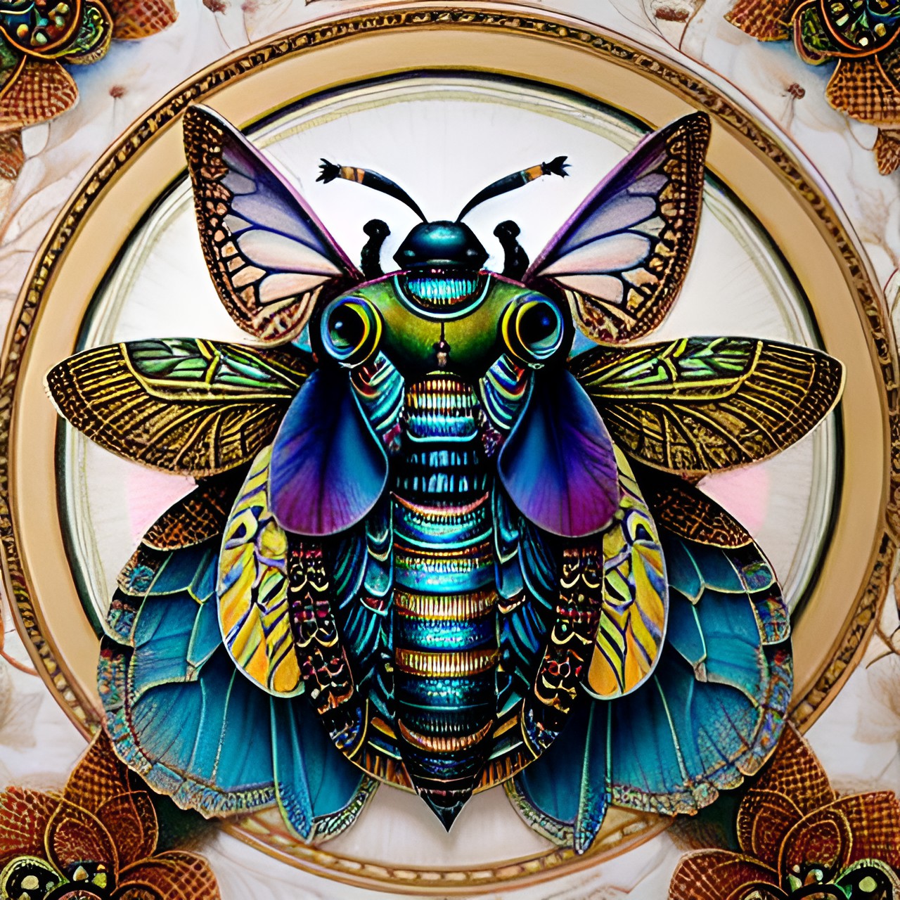 french rococo insects preview