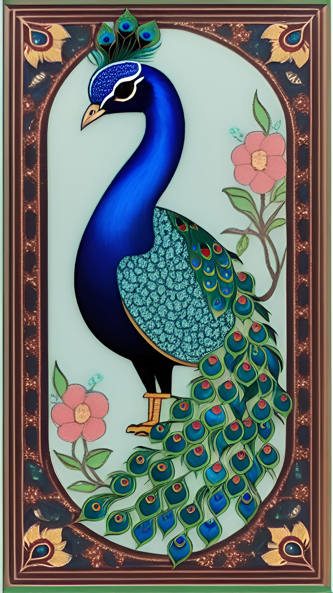 enamel inlay peacock preview