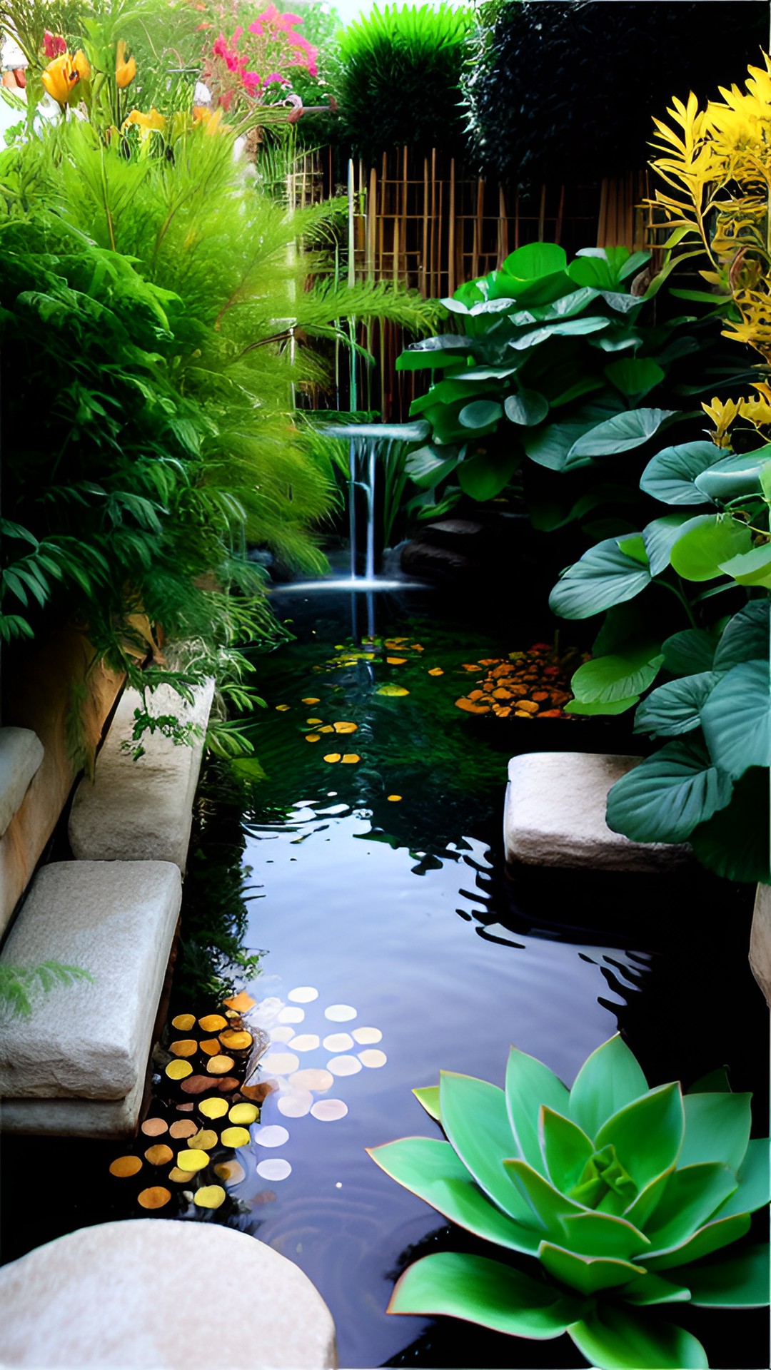 geometric water garden preview