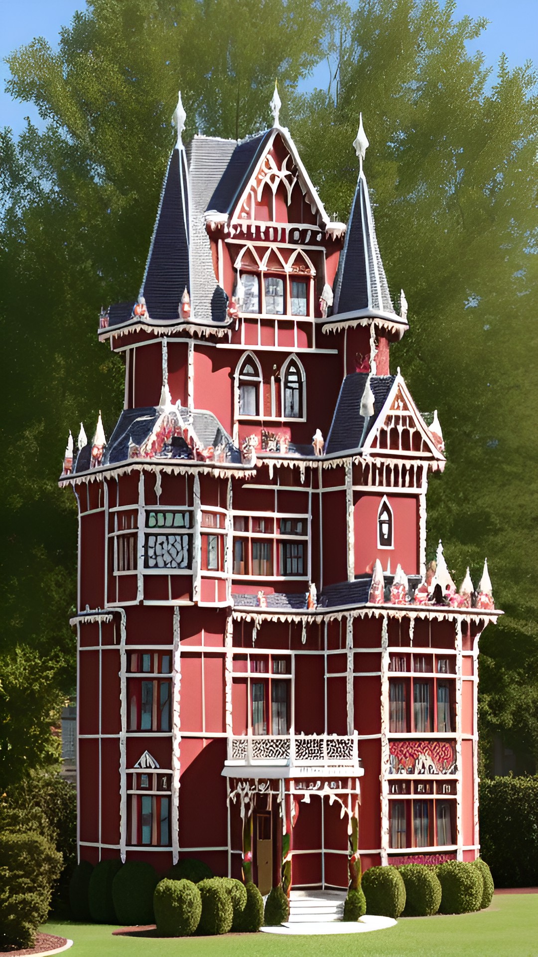 gingerbread victorian mansion preview