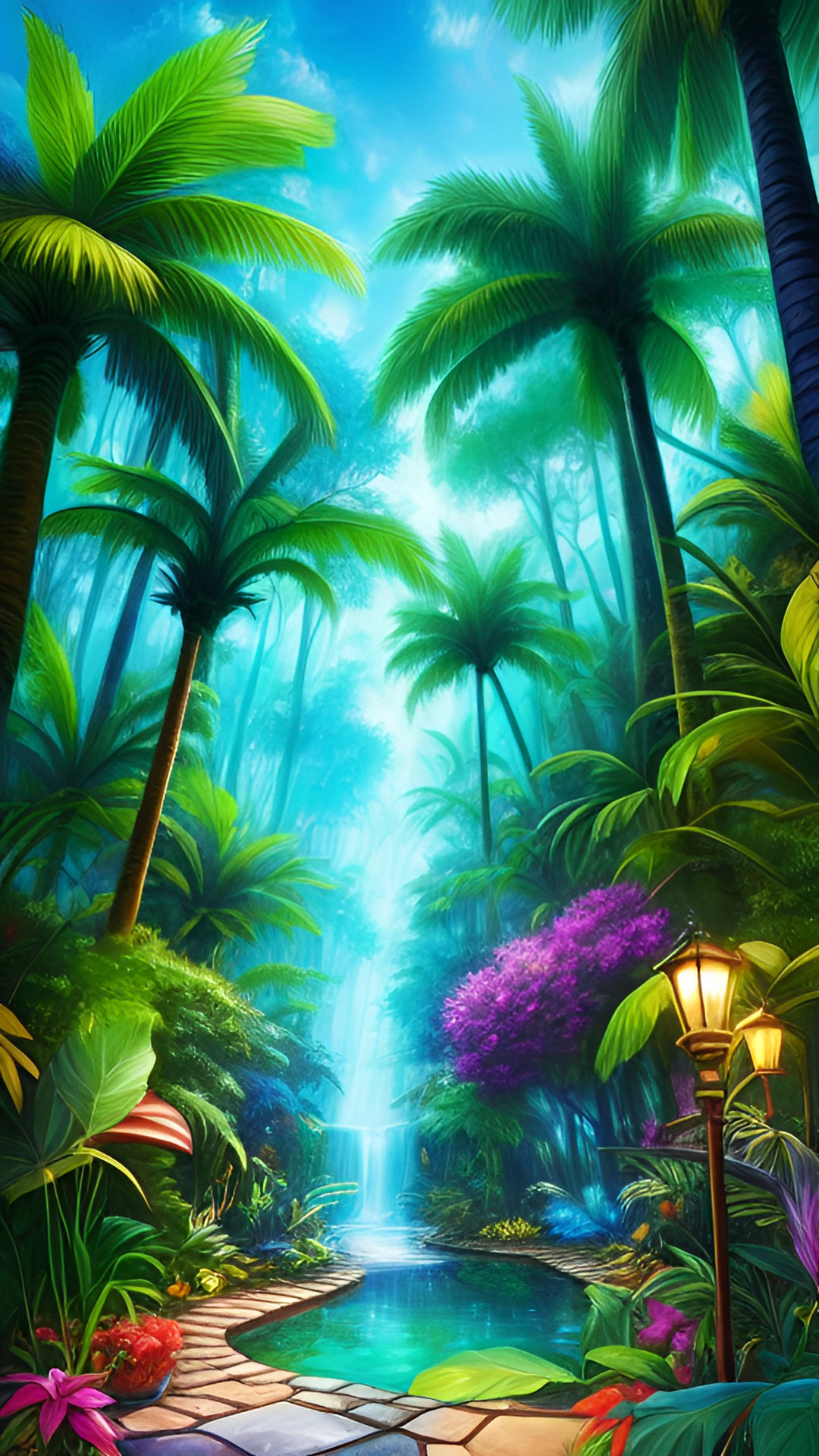 magical forest in the tropical oasis preview