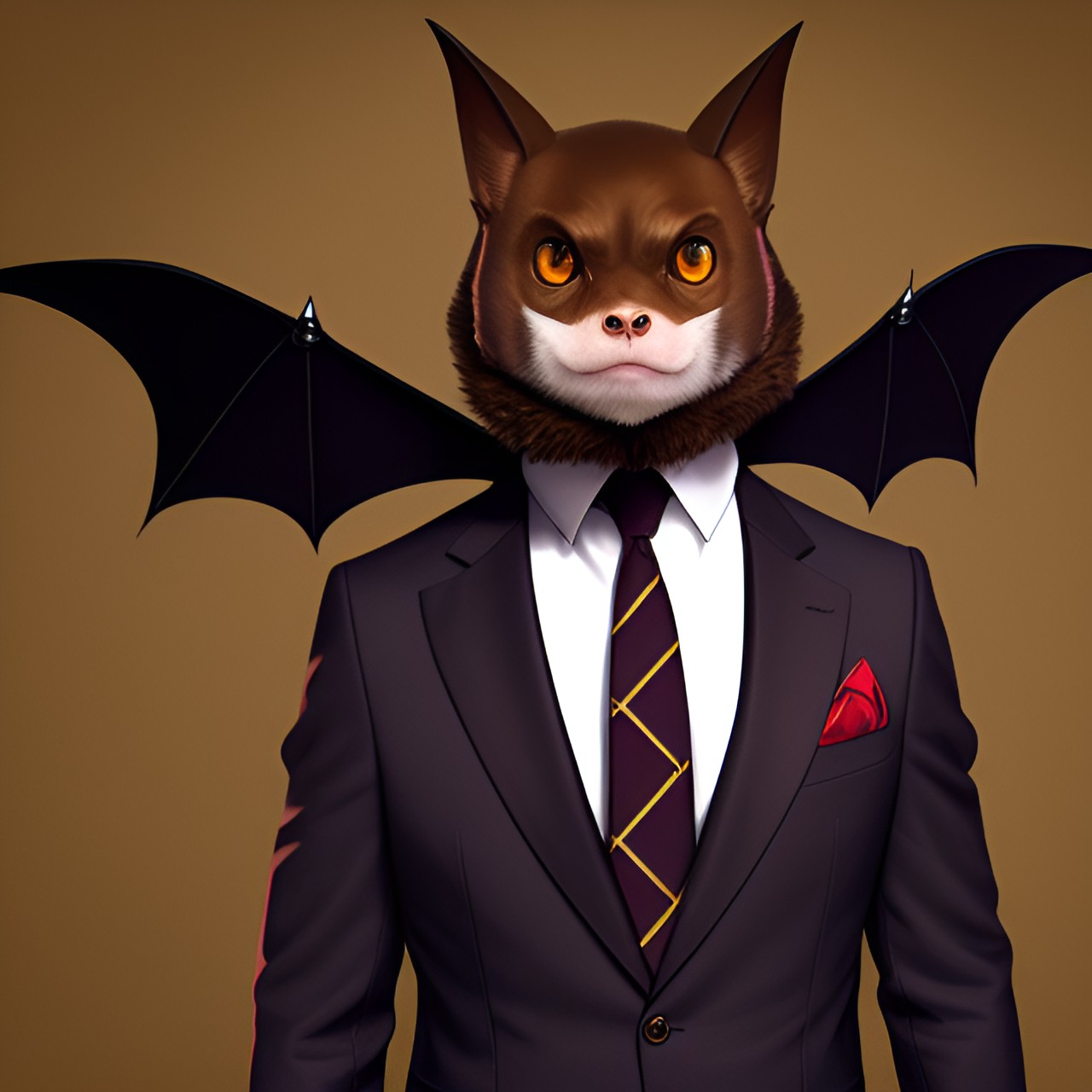 manbat in a brown suit preview