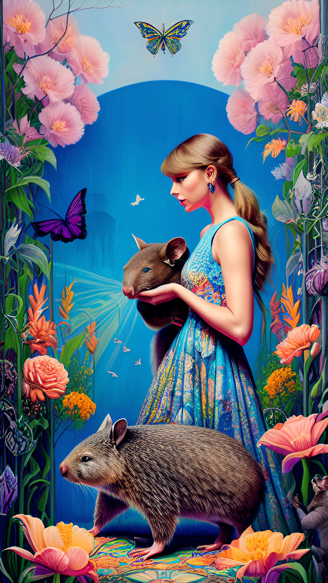 taylor swift with a pet wombat preview