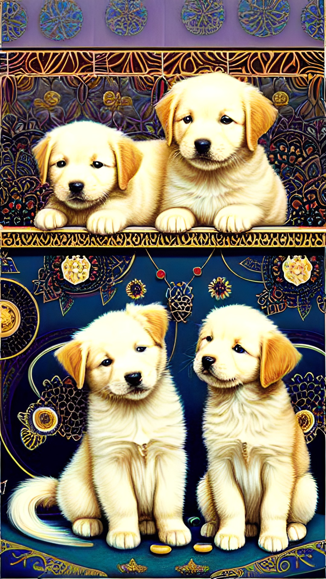 english cream golden retriever puppies. preview