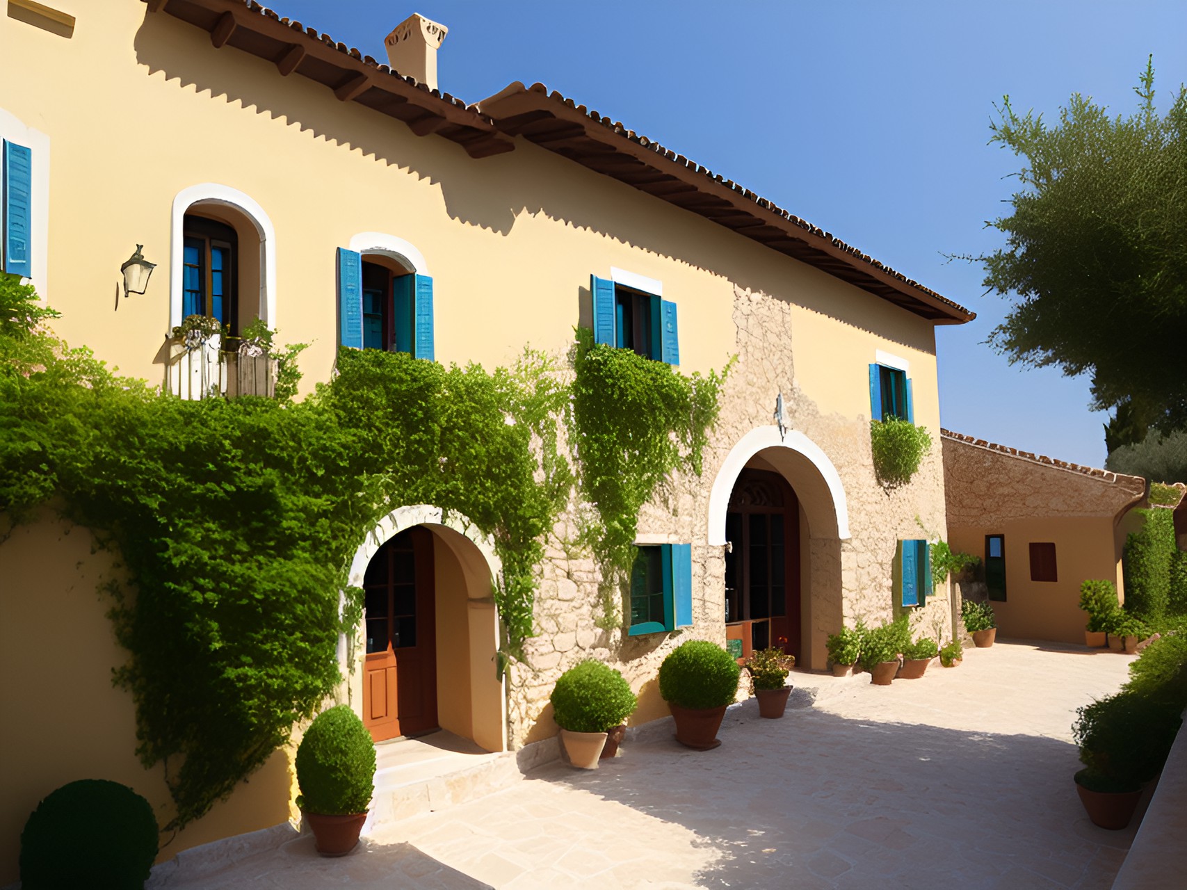 old mediterranean house preview