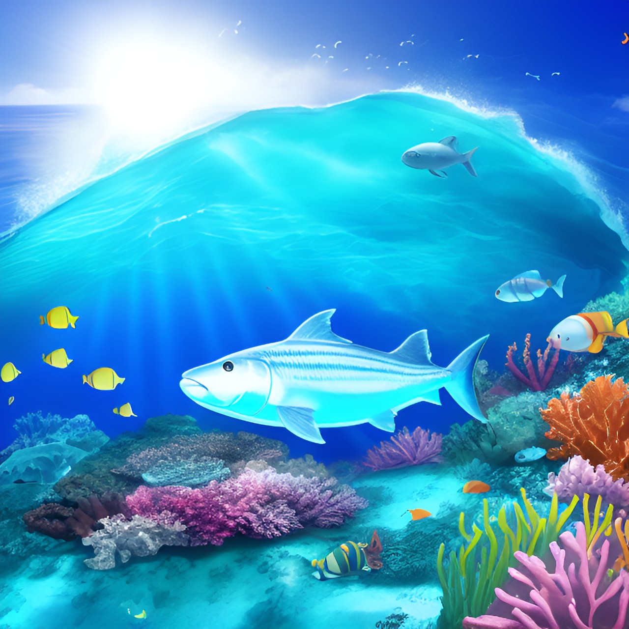 3d ocean animal images preview