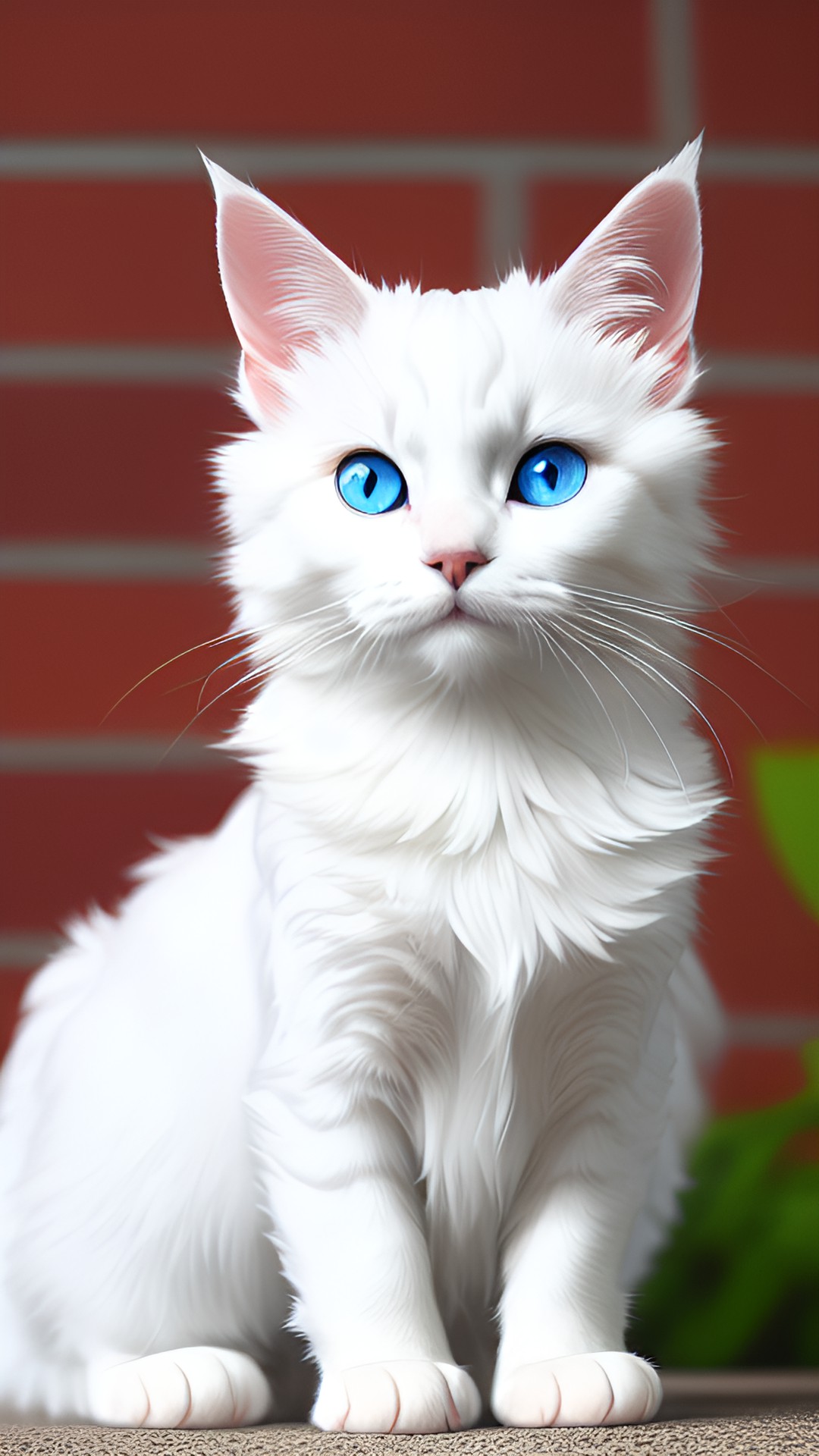 silky terrier, white cat hybrid, creature  - silky terrier and white cat hybrid creature with long, fluffy fur and sparkling blue eyes. it has a playful personality and a curious nature. preview