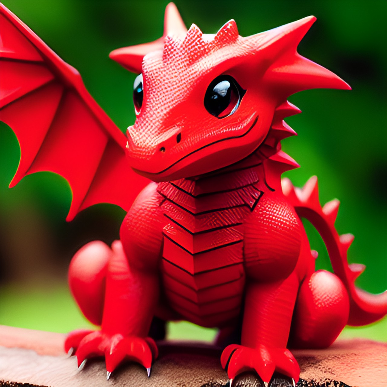 red cute baby dragon preview