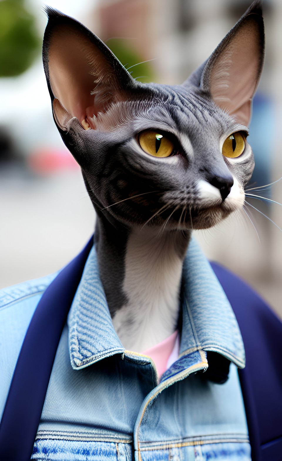 little the sphinx cat in fashion look streetstyle preview