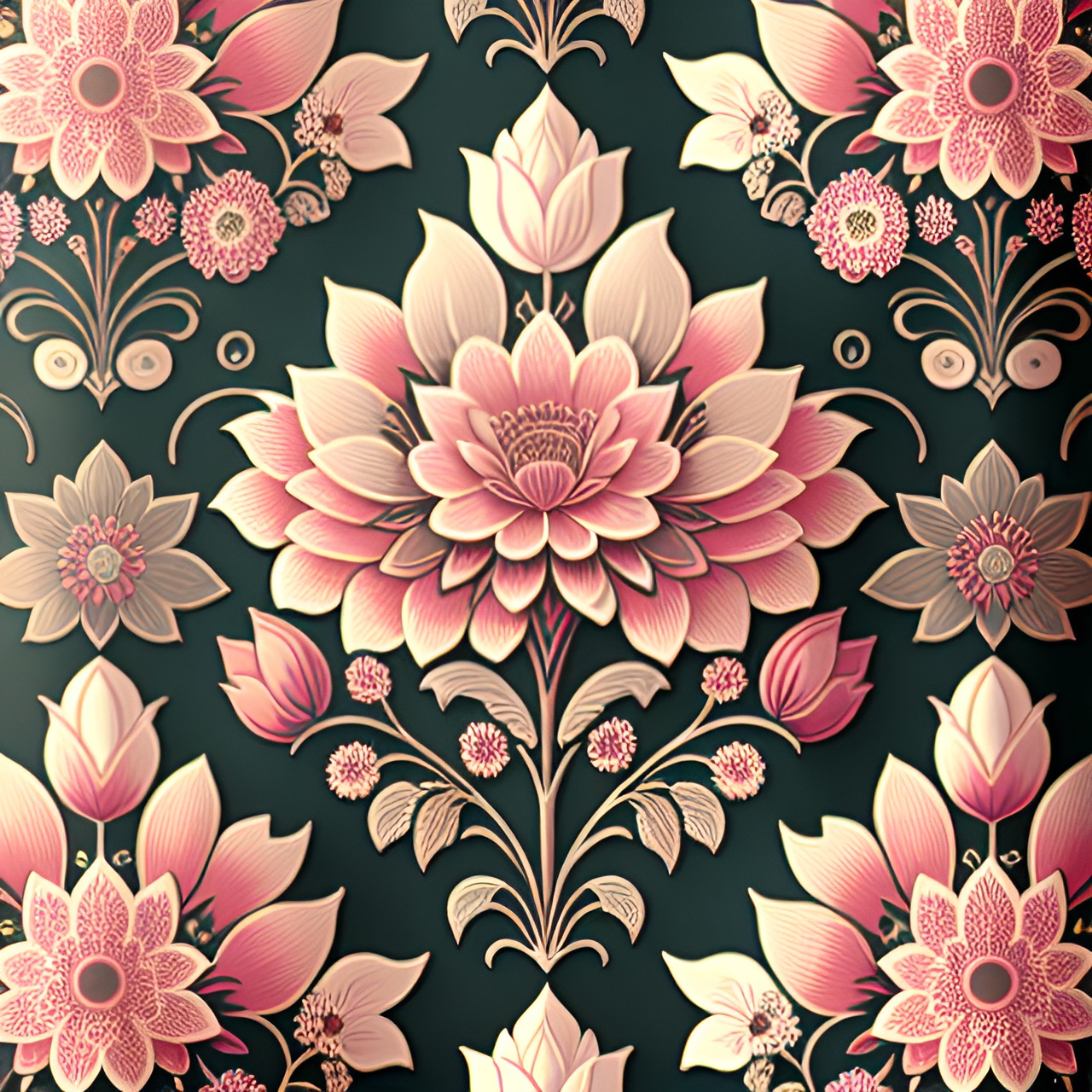 vintage victorian flowers wallpaper pattern preview