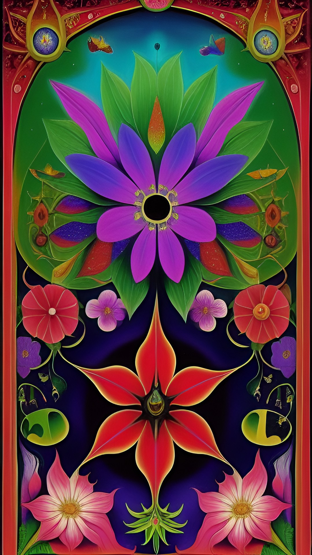 psychedelic flower preview