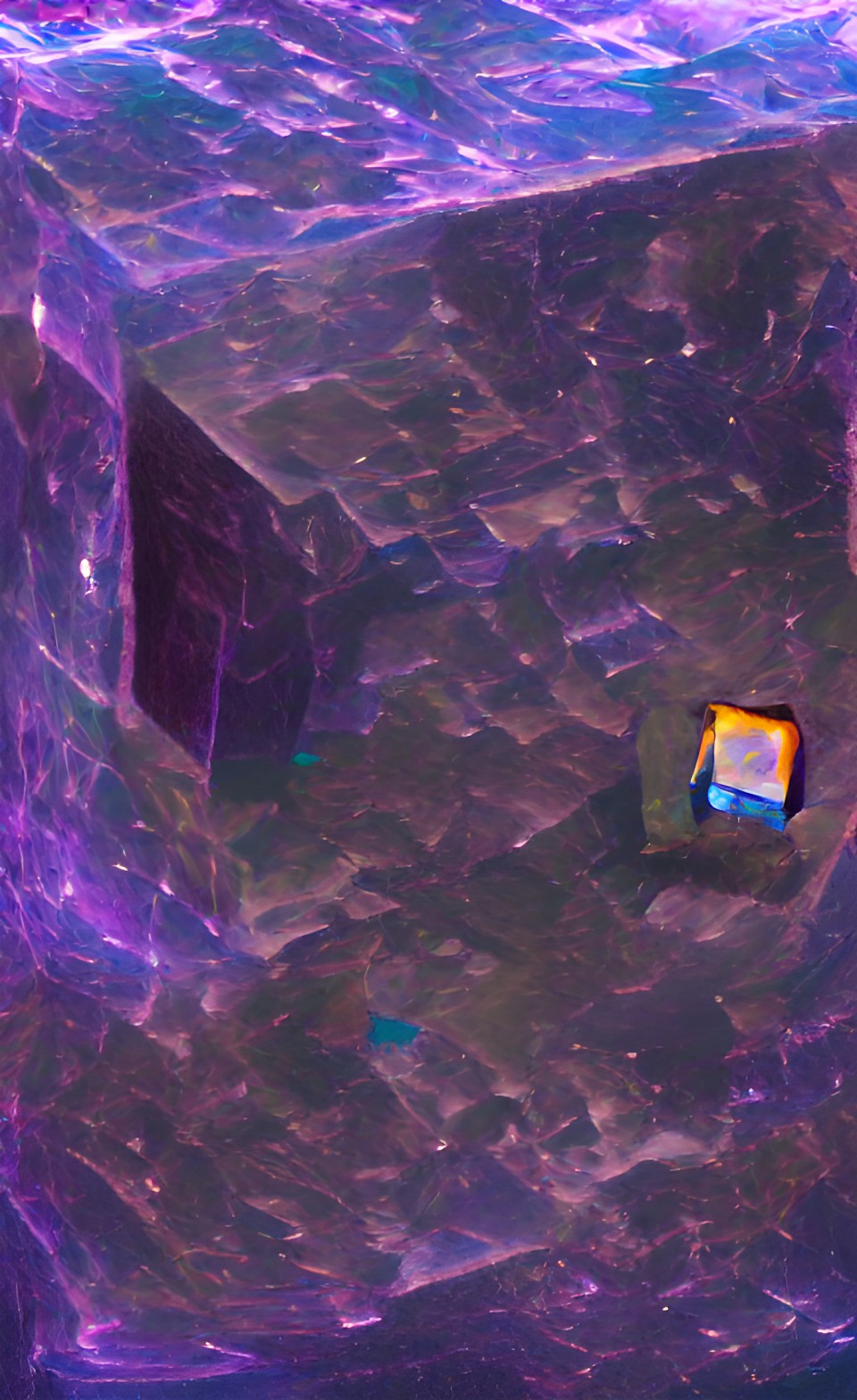 one small magical cube floating in the void preview