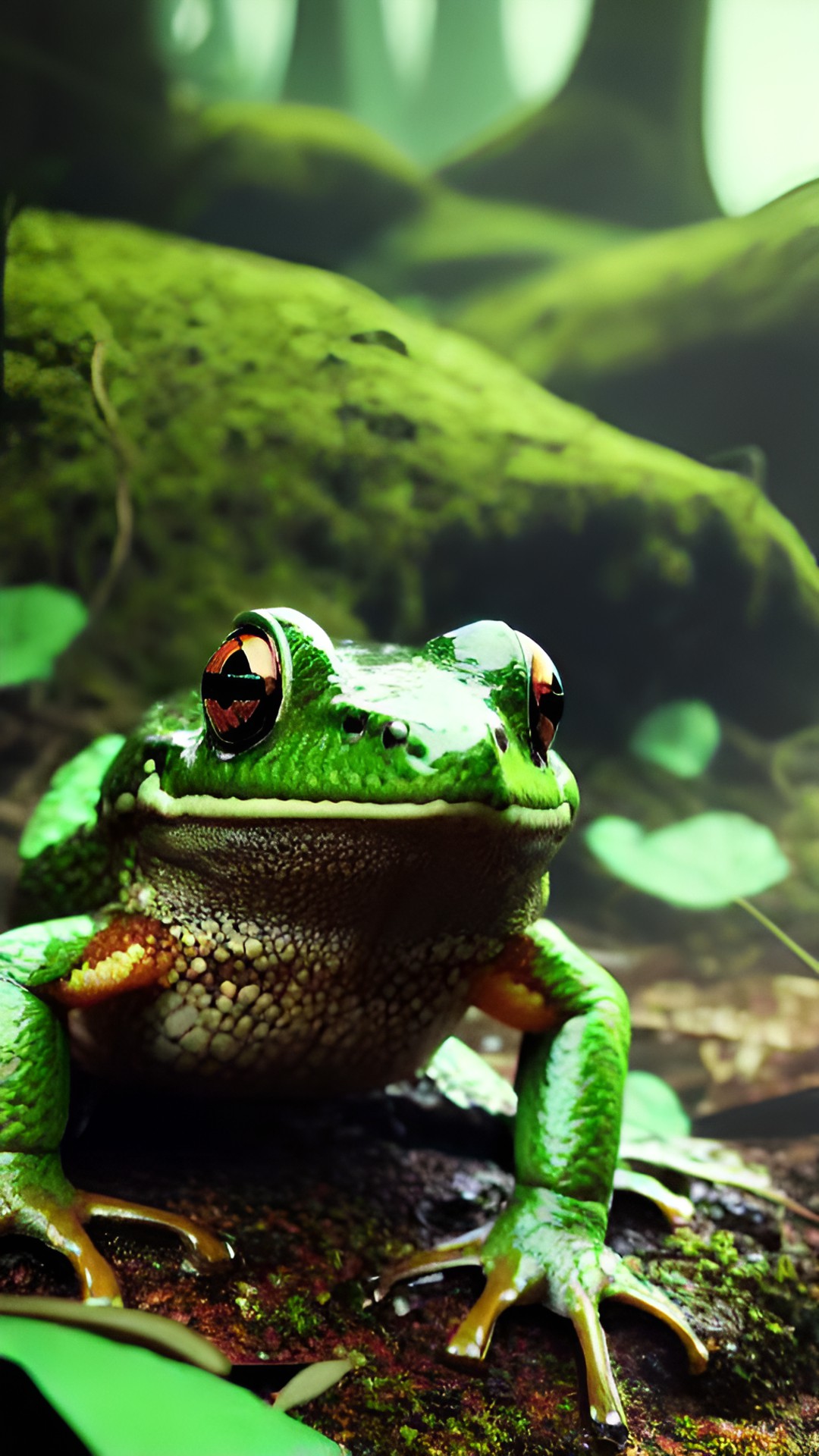 Little Frog - fantasy forest, swamp, little frogs, 4k preview