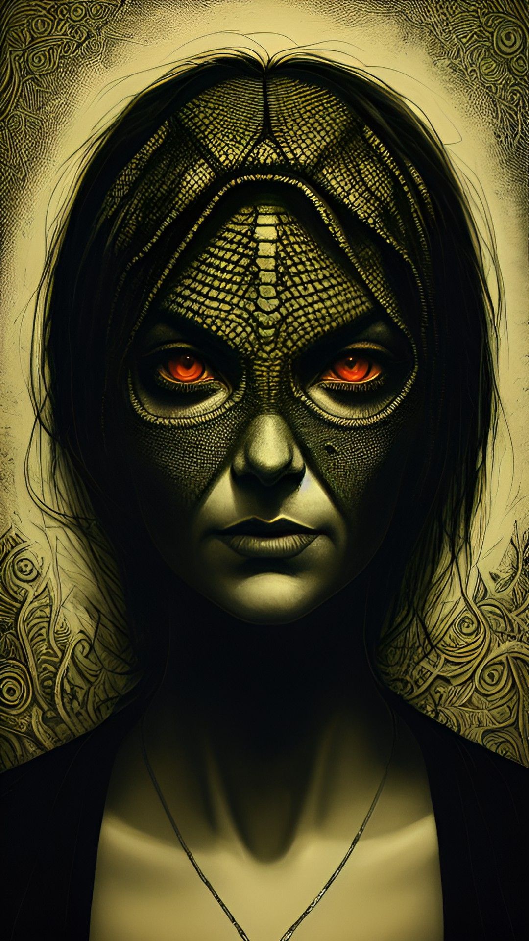 woman with lizard eyes preview